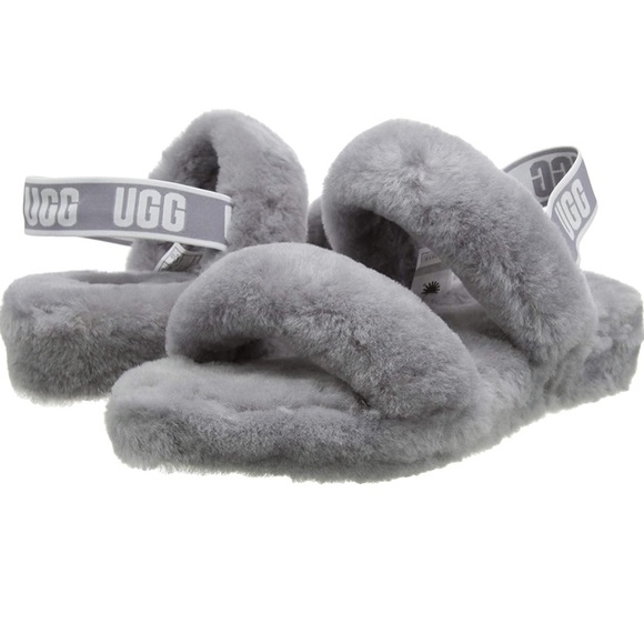 NWOT Ugg Women’s Oh Yeah Slipper Soft Amethyst Gray Size 9 - Picture 1 of 13